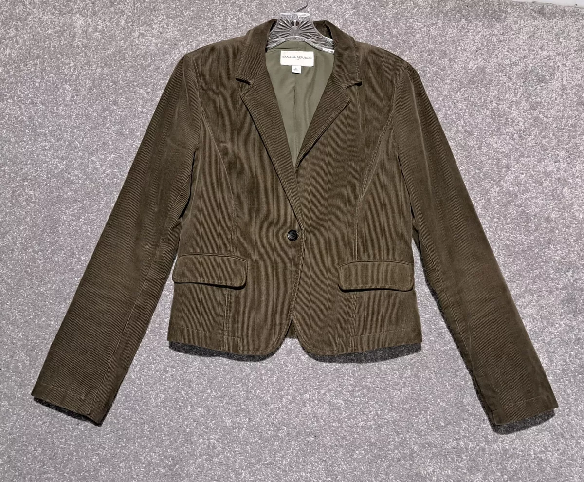 Green corduroy hotsell blazer womens