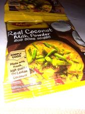 Real Coconut Milk Powder,25g Sri Lanka Ceylon.2 pkts