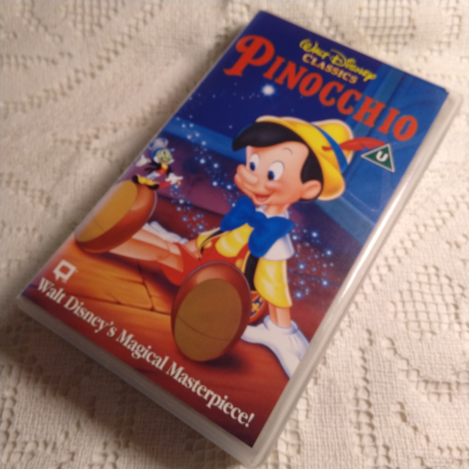Walt Disney Classics Pinocchio VHS Video Walt DIsney Classic Case Slight Fading