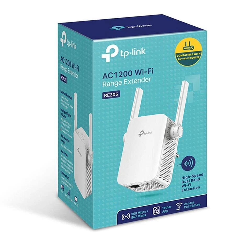 AC1200 Dual Band Wi Fi Range Extender High Speed Streaming Gaming Compatible - Image 4 of 4