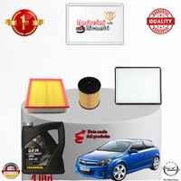 Inspektionskit Filter + ÖL opel Astra H 1.6 16V 85KW 115CV Von 2009-> 2011