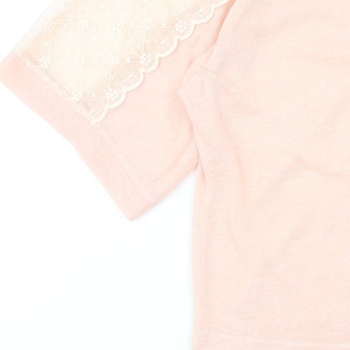 Dorothy Perkins Womens Pink Round Neck Polyester Blend Cardigan Size 10 - Picture 12 of 12