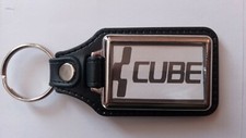 Cube mountain bike leather keyring 