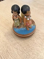 Thorens Music Box rotating carved wooded Tiny Bubbles Switzerland movement