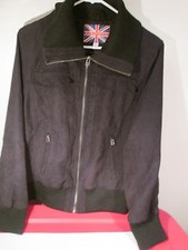 Black Faux Saude Jacket Juniors