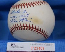 Ken Kaiser Signed Jsa Coa 1994 World Series Baseball Authentic Autographed 2