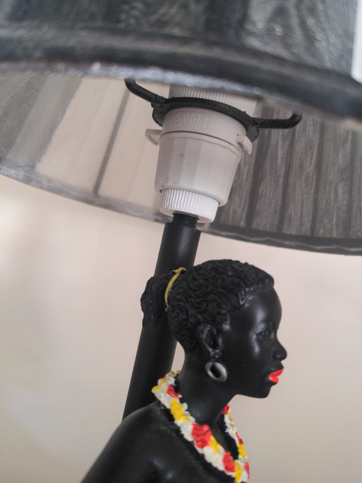 Reproduction Barsony Style Black Lady Lamp Read Description eBay