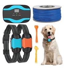 RUXAN Electric Dog Fence   656Ft Wired Pet Containment System OPEN BOX 