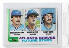 1982 Topps Atlanta Braves RC's # 502  Butler - Bedrosian - Owen   EX-MT to NRMT