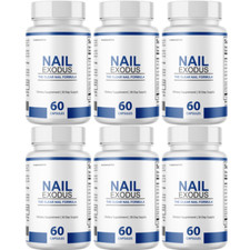 Nail Exodus Capsules for Healthier Feet - Clear Nail Formula - 6 Bottles