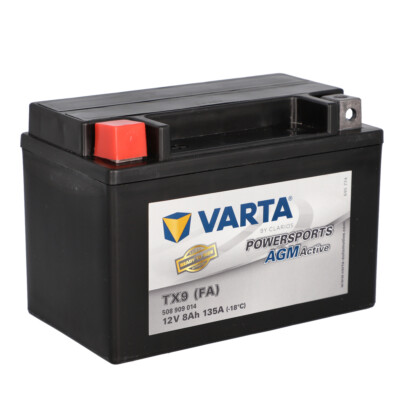 Varta AGM Motorrad Batterie 8Ah 135A 106mm Powersports Active Roller links