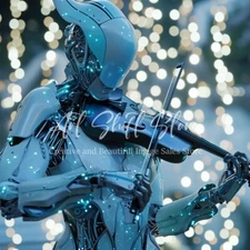 Photo Digital Product Wallpaper Image Picture Background for a print Cyborg