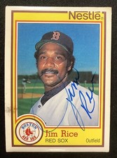 Jim Rice Signed 1984 Topps #5 Baseball Card Boston Red Sox Autograph HOF TPG