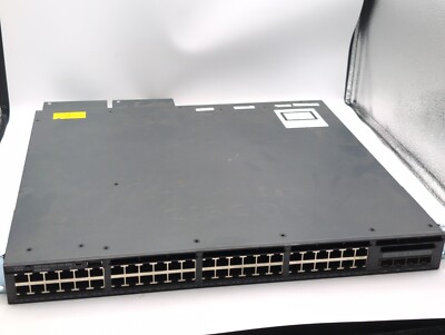 Cisco Catalyst WS-C3650-48PD 48-Port Gigabit PoE+ 2x10G 2x PWR-C2-1025 AB-25