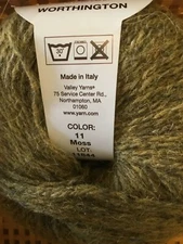 Valley Yarns - Worthington DK - Wool/Alpaca/Rayon  blend yarn clr 11 Moss