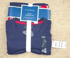 Club Room Men's Solid Top & Tropical Pants 2-Pc. Pajama Set, Size Medium