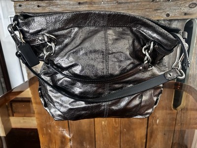 Coach Metallic Silver Brooke Hobo   Excellent Condition   Rare Color