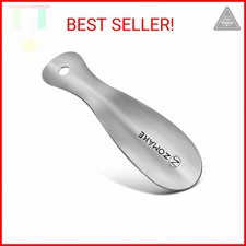 ZOMAKE Metal Shoe Horn, Small Travel Shoehorn for Men Women Kids,7.5'' Portable
