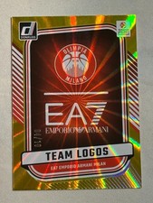 2024-25 Donruss Euroleague Team Logos Gold Laser EA7 Emporio Armani Milan /10 #7
