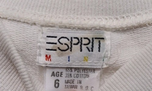 Vintage kids Child Esprit Sweatshirt Size M Age 6 Used As-Is - Picture 7 of 7