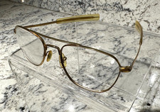 AMERICAN OPTICAL AO 5  Vintage Gold Tone Aviator Sunglass Eyeglass Frame READ