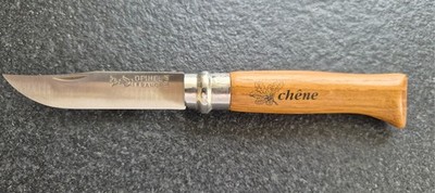 Opinel No. 8 Eiche Taschenmesser Schnitzmesser Outdoor Allzweckmesser