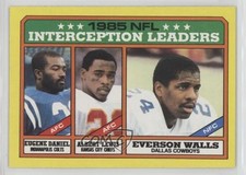 1986 Topps League Leaders Eugene Daniel Albert Lewis Everson Walls #229 4ns