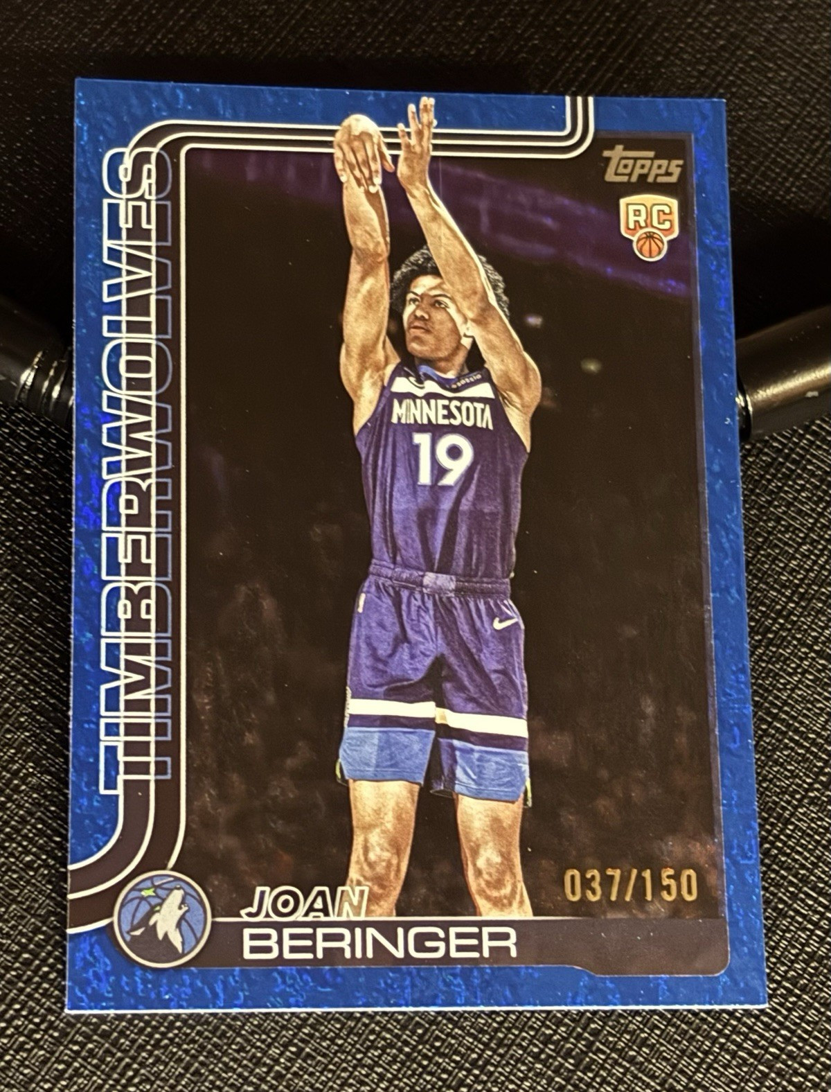 Topps 2025-26 Topps Joan Beringer Minnesota Timberwolves #217 RC Blue /150