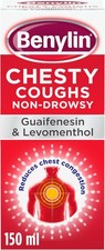 Image of Benylin Chesty Coughs Non-Drowsy (1x 150ml), Non-Drowsy Cough Syrup for Deep Pe