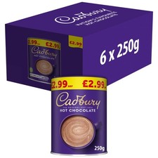 Cadbury Drinking Hot Chocolate 250g × 6