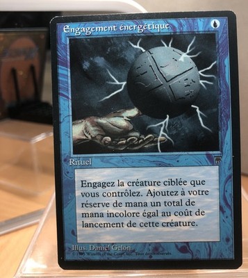 Magic: The Gathering: Legends French: Energy Tap / Engagement Energetique blue