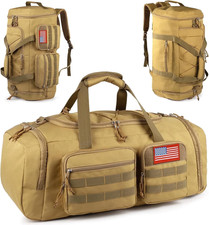 50L Sports Travel Duffle Bag Shoe Compartment Wet Pocket Overnight Bag