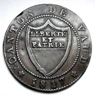 SWITZERLAND - Canton of VAUD - 1/2 Batzen 1817 - Billon - SCARCE - NO RESERVE
