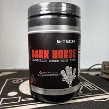 HIGH STIMULANT DARK HORSE PRE WORKOUT  E-Tech exp 07/27.