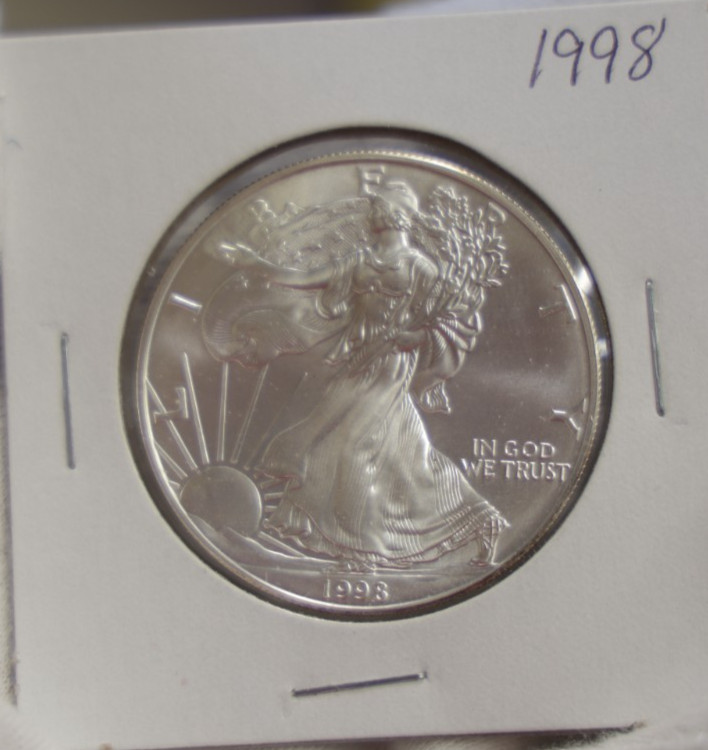 1998 US Silver Eagle $1 Gem Unc
