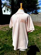 Lacoste Polo Shirt Men's M Cotton Pique Pink w/ Lacoste Crocodile Graphics NWT