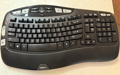 Logitech K350 Wireless Comfort Wave Ergonomic Keyboard NO DONGLE
