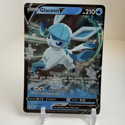 Glaceon V 040/203 Evolving Skies Ultra Rare Holo NM