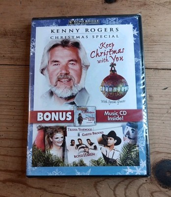Kenny Rogers Keep Christmas with You Echo Bridge DVD+CD Brand New Sealed Holiday