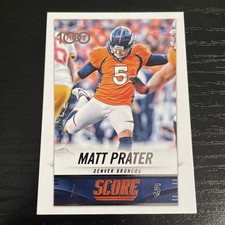  2014 Score Hot 100 - Matt Prater no.317 -  Denver Broncos FB 