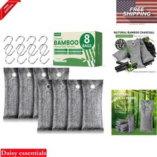 8Pack Activated Charcoal Odor Absorber for Car, Shoes, Closet, Basement