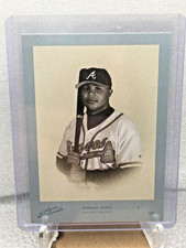 ANDRUW JONES 2005 /50 Donruss Studio Portraits ZENITH BLUE B&W SP-25