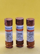 LOT OF 3 - FERRAZ TR50R 50A, 250V DUAL ELEMENT TIME DELAY FUSE 1WS2 