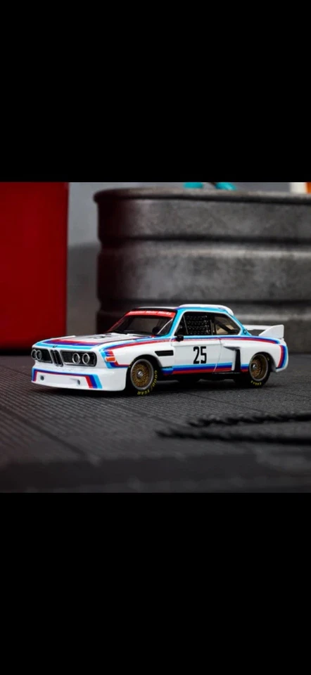 预售/订购 - 风火轮 Elite 64 1975 宝马 3.0 CSL 比赛 RealRiders 美泰 — 第 4/4 张图片