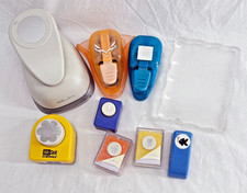 Lot Of 9 Craft Scrapbooking Tools Mixed Shapes Brands Sizes Paper Punchers Block