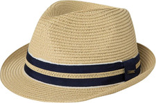 Oversize XL XXL Mens Summer Straw Fedora Sun Hat Packable Adjustable 57 to 64cmx