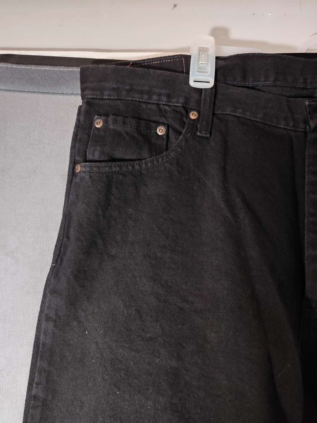 Wrangler Five Star RELAXED FIT Mens Jeans Black Size 40x30 - NEW thumbnail 4