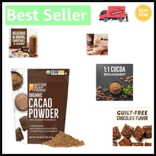 Guilt-Free Organic Cacao Powder, Non-GMO & Gluten-Free - 16oz Nutrient Boost