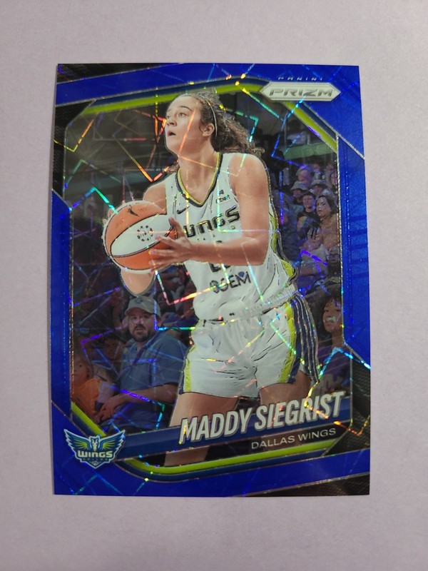 Maddy Siegrist 2025 Panini Prizm Blue Velocity WNBA Basketball Card # 50 K3973