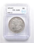 1878 8TF Morgan Silver Dollar VAM-14.1 AU50 ICG *5830